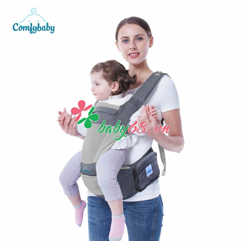 Địu ngồi cao cấp 4 tư thế 2 trong 1 Comfybaby CF818