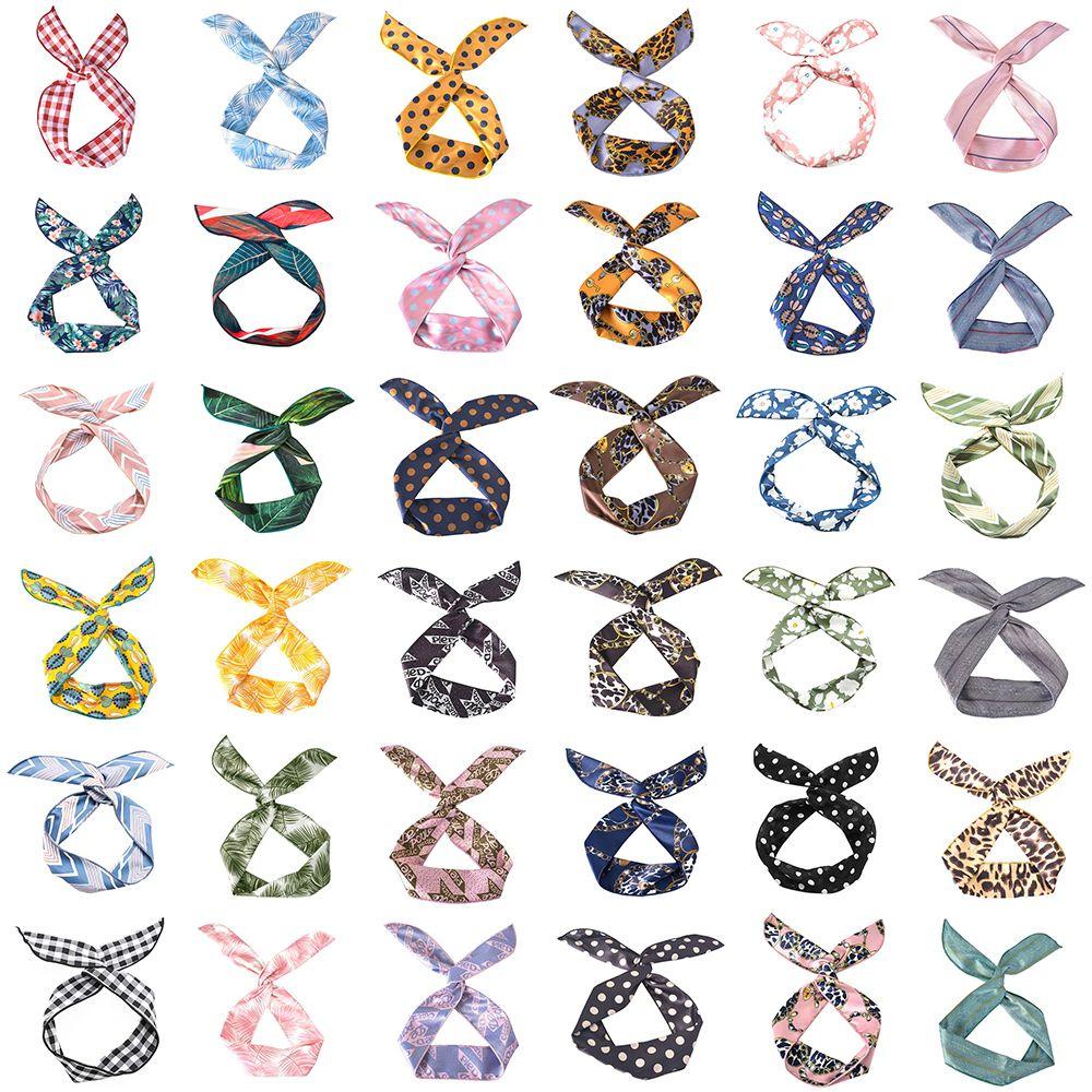 SUSANS Băng Đô Tai Thỏ Dây Ruy Băng Kim Loại Cho Nữ