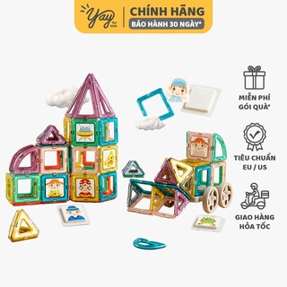  Đồ Chơi Xếp Hình Lắp Ghép Nam Châm phát triển tư duy cho bé từ 3 tuổi - KUB
