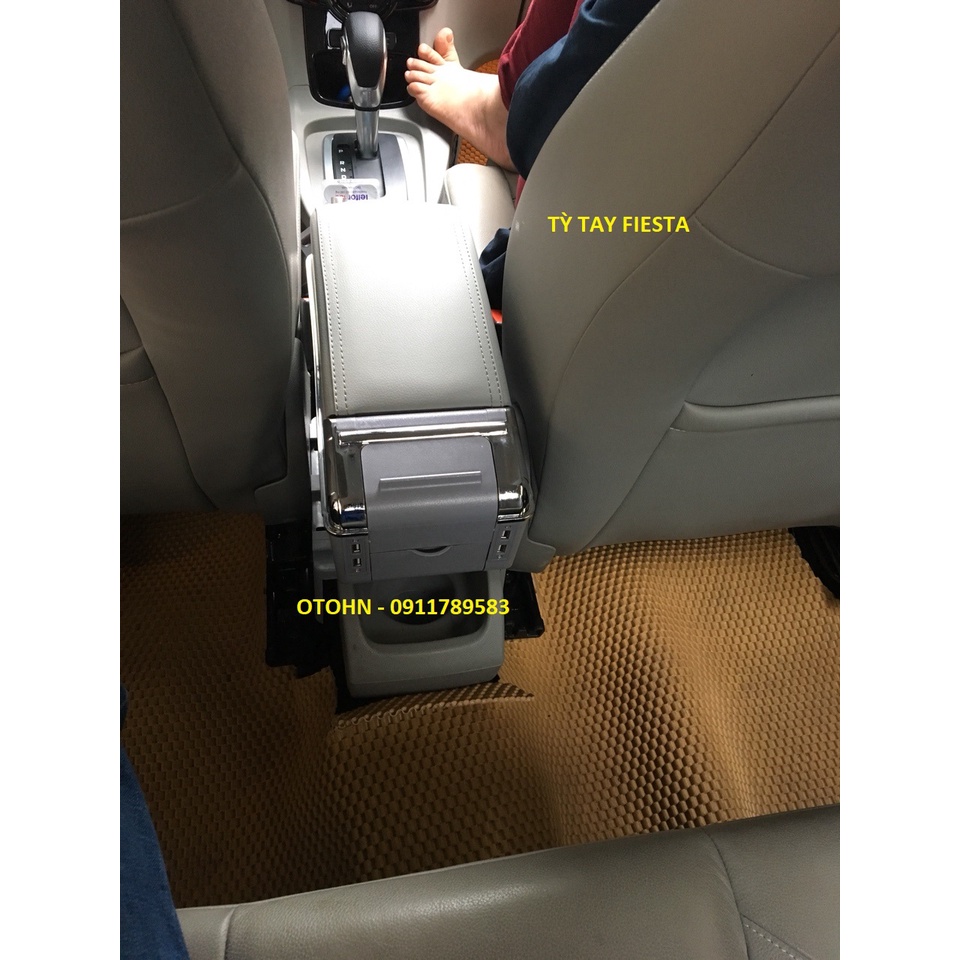Hộp tỳ tay xe ô tô FORD FIESTA - 7 CỔNG USB - NHIỀU MÀU Hàng Cao Cấp Hàng Cao Cấp