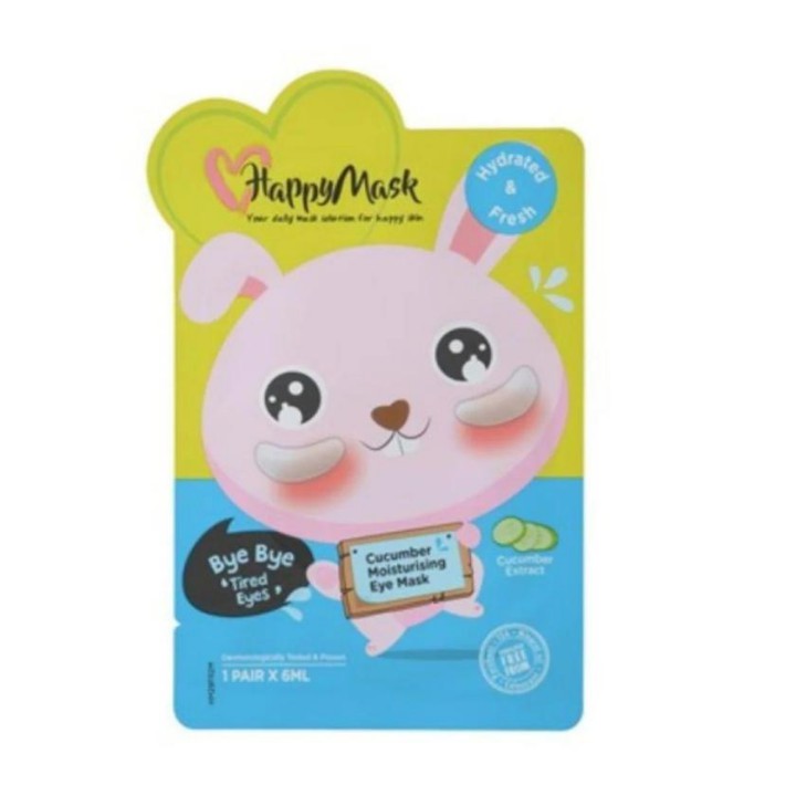 Mặt nạ mắt  dưa leo dưỡng ẩm da Happy Mask 6ml | BigBuy360 - bigbuy360.vn