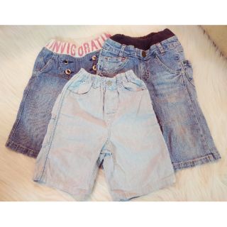 [SICORNER] COMBO 3 QUẦN SHORT JEANS DÁNG LỬNG CHO BÉ TRAI SIZE 120
