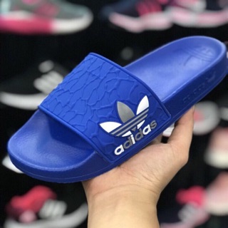 Dép thể thao Adidas quai ngang đủ size màu Xanh dương và Navy