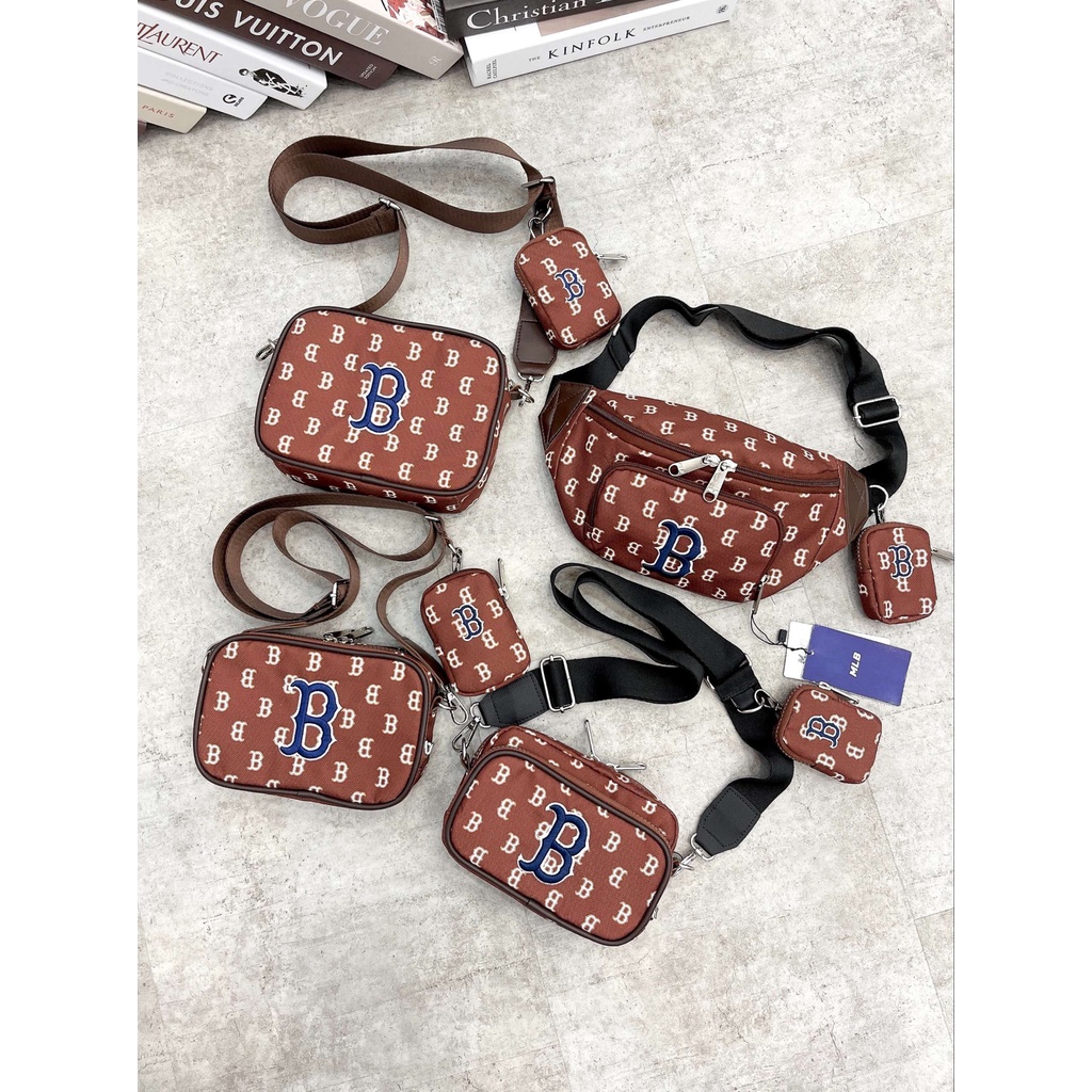 Túi Bao Tử MLB Logo Jacquard Mini Crossbody Bag B413