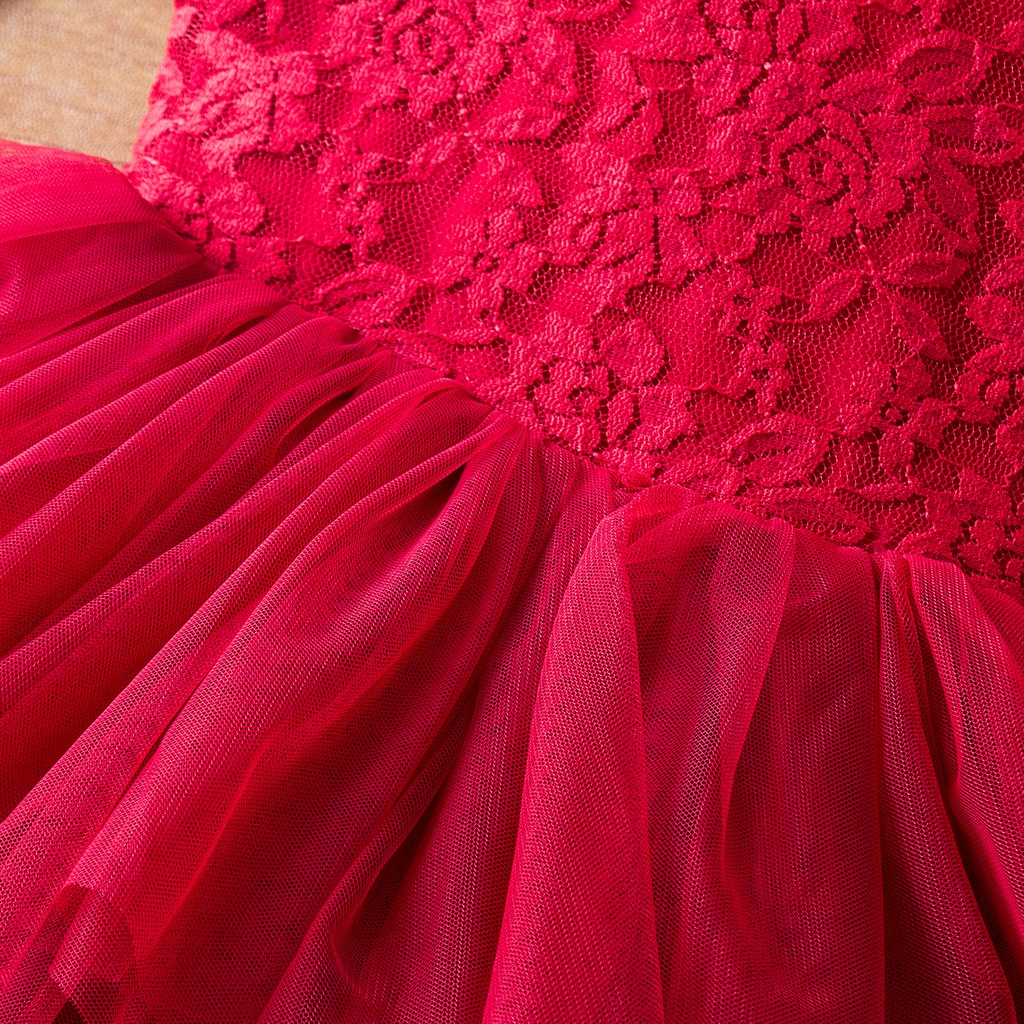 Đầm Công Chúa Dự Tiệc Giáng Sinh Năm Mới Cho Bé Gái