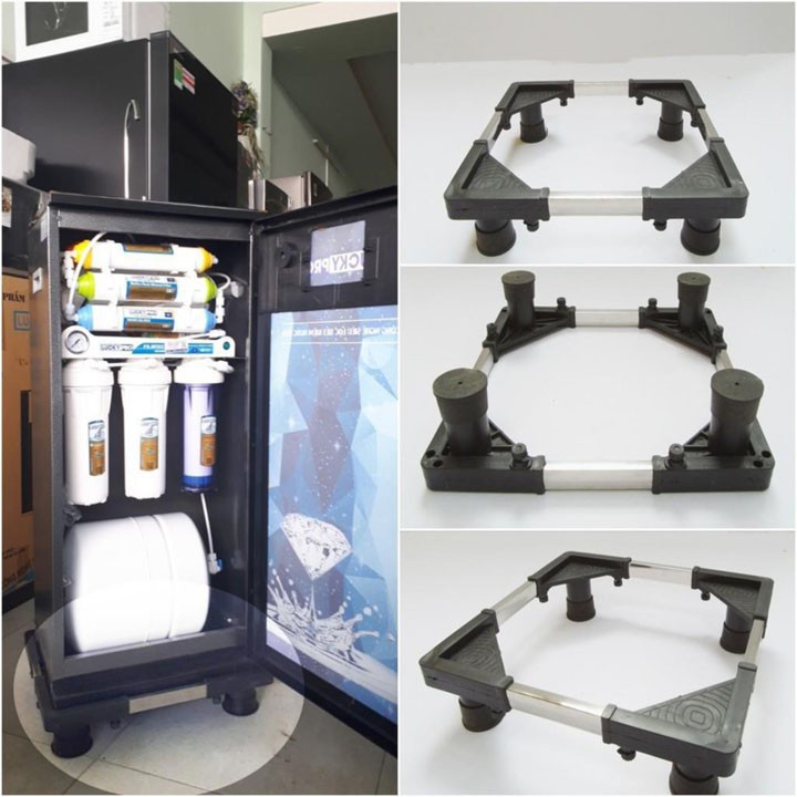 Kệ Để Máy Lọc Nước TỦ LẠNH , MÁY GIẶT Cao Cấp Khung INOX Chắc Chắn, Đế Cao Su
