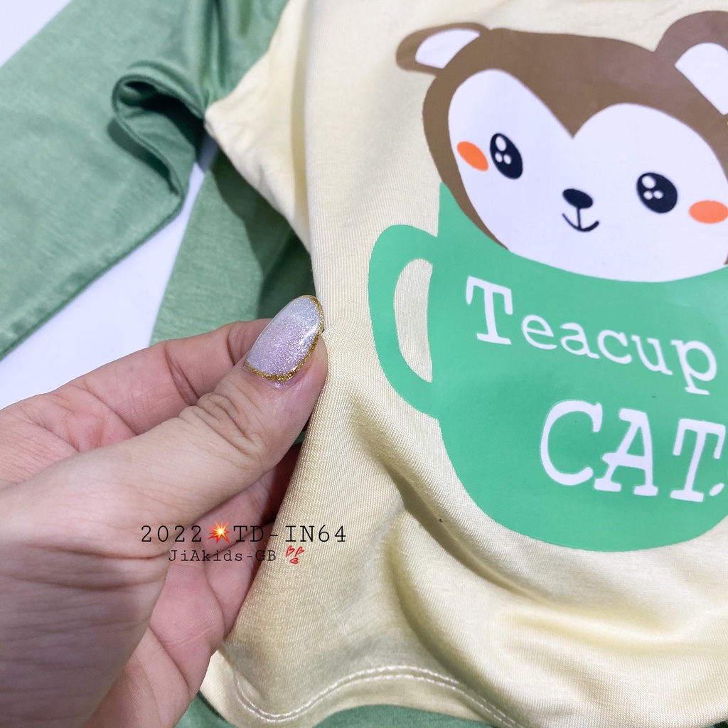 [Bé:8-27kg] Bộ Quần Áo Dài Tay Minky Mom Thun Lạnh Thoáng Mát Thiết Kế Trơn In Hoạ Tiết Cho Trẻ 0-5 Tuổi- Mã TD-IN64
