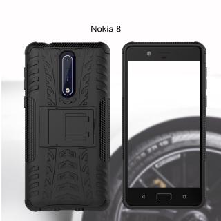 Ốp lưng chất liệu PC chống sốc có chân đỡ cho Nokia 8 / Nokia 6 / Nokia 5 / Nokia 3 / Nokia 2 / Nokia 1