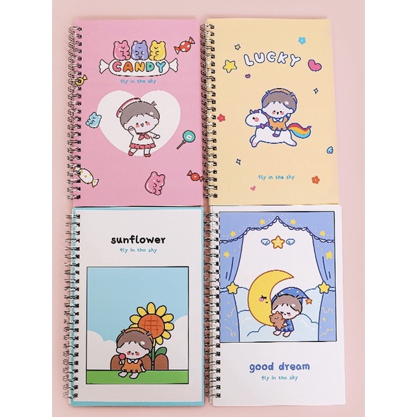 Sổ vở cầm tay hoạt hình dễ thương khổ A5