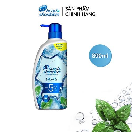 Dầu Gội Head & Shoulders Sub-Zero Băng Lạnh 0 Độ 800ml