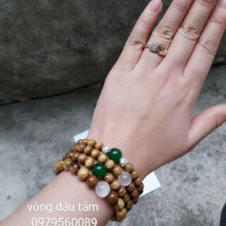 Vòng dâu tằm 1 đá mệnh