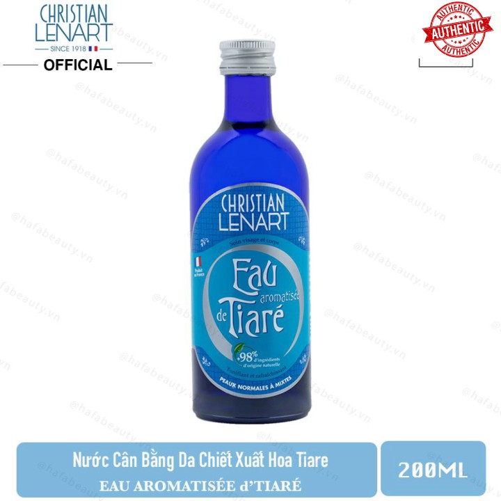 [Mã giảm giá] Nước Hoa Hồng Chiết Xuất Từ Cánh Hoa Tiaré Christian Lenart Eau Aromatisée De Tiaré 200ml