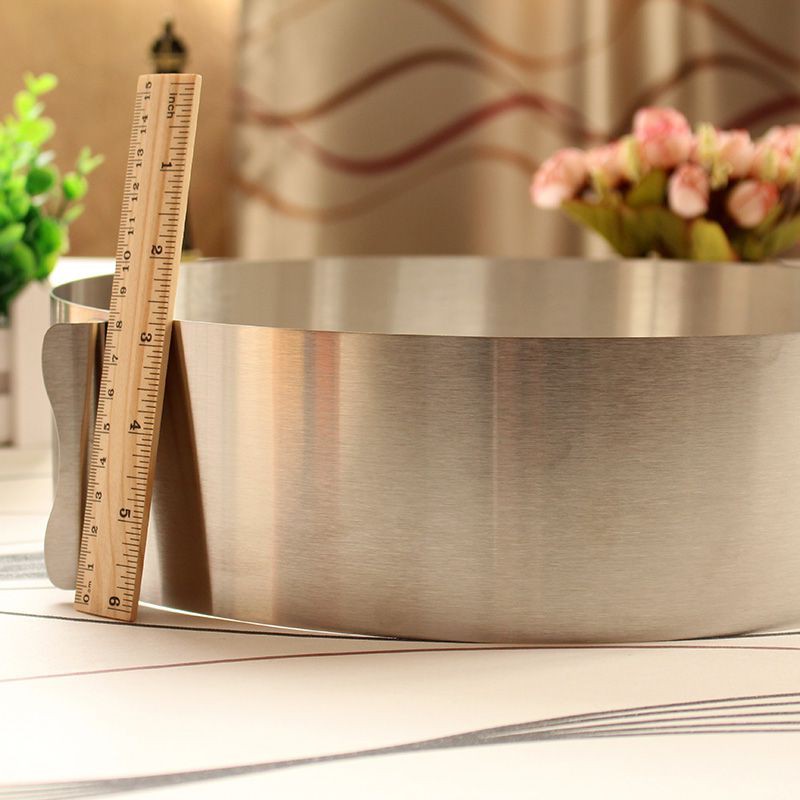 Khuôn ring mousse tròn thay đổi kích thước