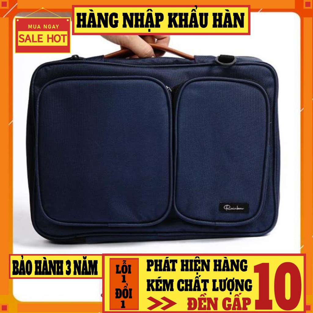 [CANVAS CAO CẤP] Túi chống sốc Laptop/ Macbook Canvas chính hãng Rainbow cao cấp từ 14inch - 15.6inch RBUCBG 001