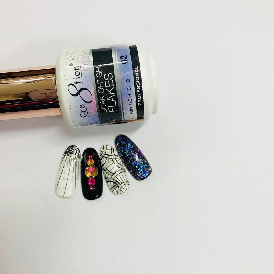 Sơn gel Flake (xà cừ) hãng Cre8tion