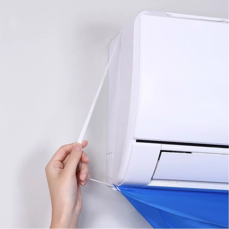 Vỏ Bọc Bảo Vệ Máy Điều Hòa Bằng Nilon Chất Lượng Cao Chống Thấm Nước / Bụi Bẩn Tiện Dụng Cho Gia Đình
