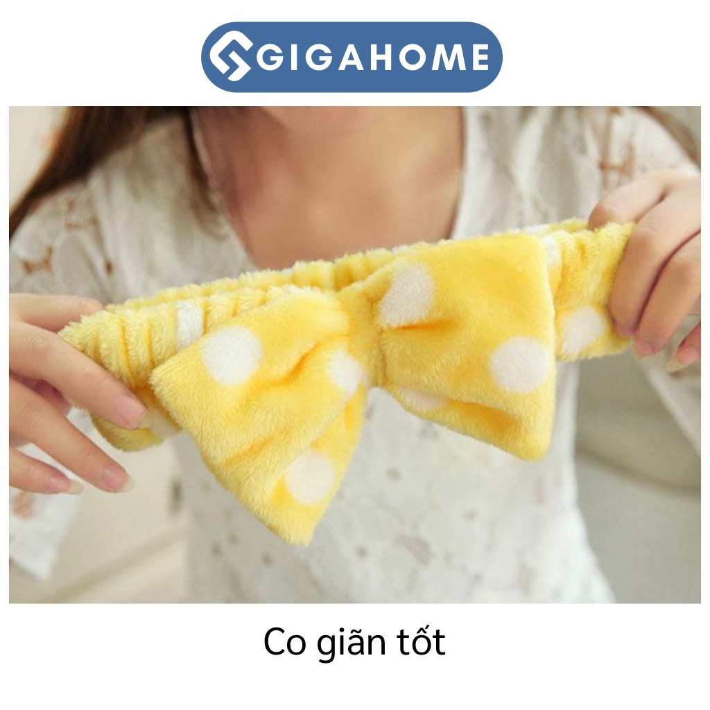 Băng Đô Rửa Mặt GIGAHOME Kiểu Nơ Phong Cách Hàn Quốc Tiện Dụng, Đáng Yêu 3255
