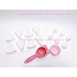 Khuôn thỏ khuôn phô mai làm pudding cho bé - khuôn kẹo silicon