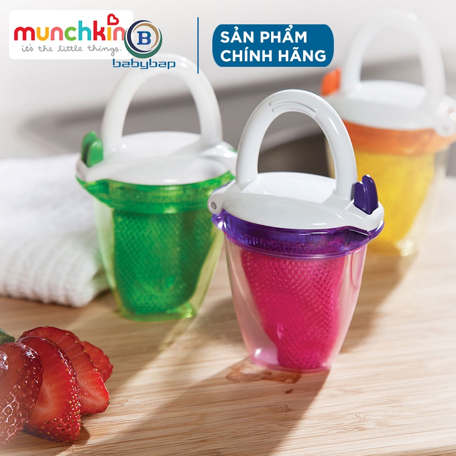 Túi Ăn Chống Hóc Có Nắp Munchkin Phù Hợp Với Bé Từ 6 Tháng Tuổi Trở Lên