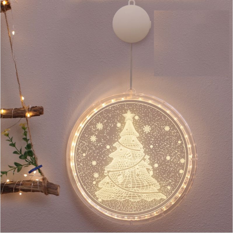Đèn treo 3d trang trí noel 16cm,,,
