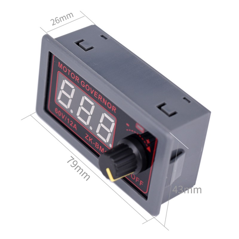 DC 9-60V 12A Màn hình kỹ thuật số PWM Bộ điều khiển động cơ DC 500W Bộ điều khiển quạt có thể điều chỉnh tần số chu kỳ làm việc trên dưới với công tắc Bộ điều chỉnh tốc độ động cơ DC 9V-60V 12A Tự động PWM Bộ điều chỉnh tốc độ động cơ DC với núm chuyển đổ