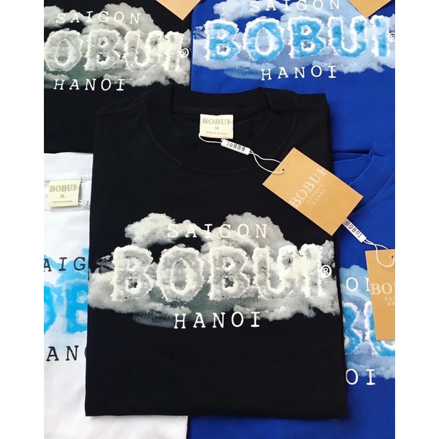 [BOBUI NEW FULLTAG CHÍNH HÃNG] Áo thun BOBUI  / áo thun BOBUI CLOUD ĐÁM MÂY FULLTAG(real 100%) form oversize tay lỡ