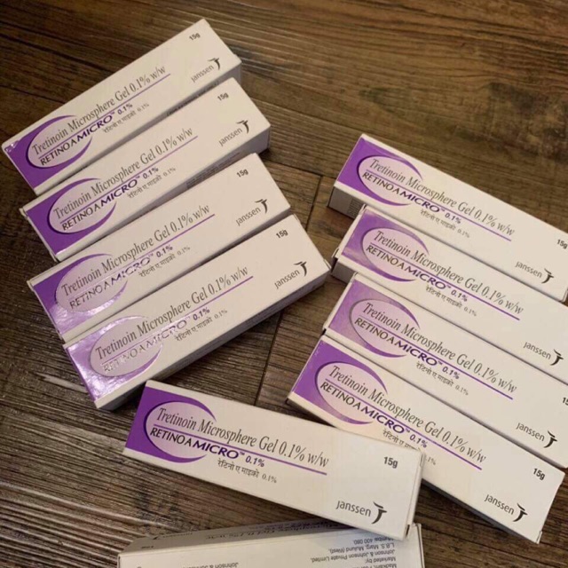 RETINO A MICRO 0,04 Tretinoin Microsphere Gel 0.1% Gel Ấn Độ