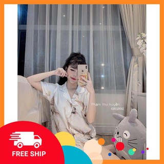 [Hàng Loại 1] Đồ Bộ Satin Lụa Con Hạc Sang Chảnh, Cao Cấp