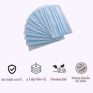 Khẩu trang y tế qa face mask 4 lớp chính hãng