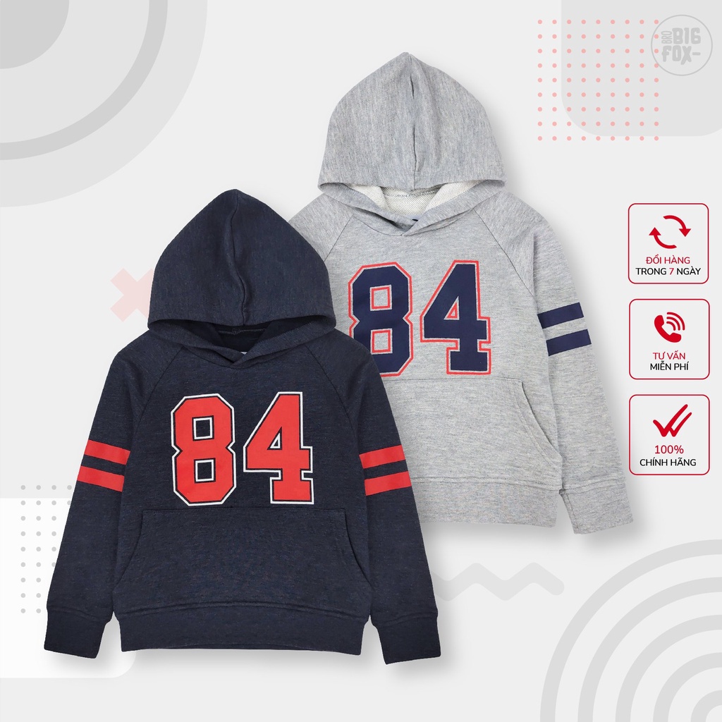 Áo bé trai BIGFOX - MISS MEOW thu đông, áo nỉ cho bé dài tay có mũ hoodie size đại hình 84 10-37 kg - Hàng mới về