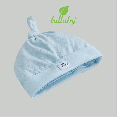 LULLABY - NH613P - Mũ thắt nút sơ sinh