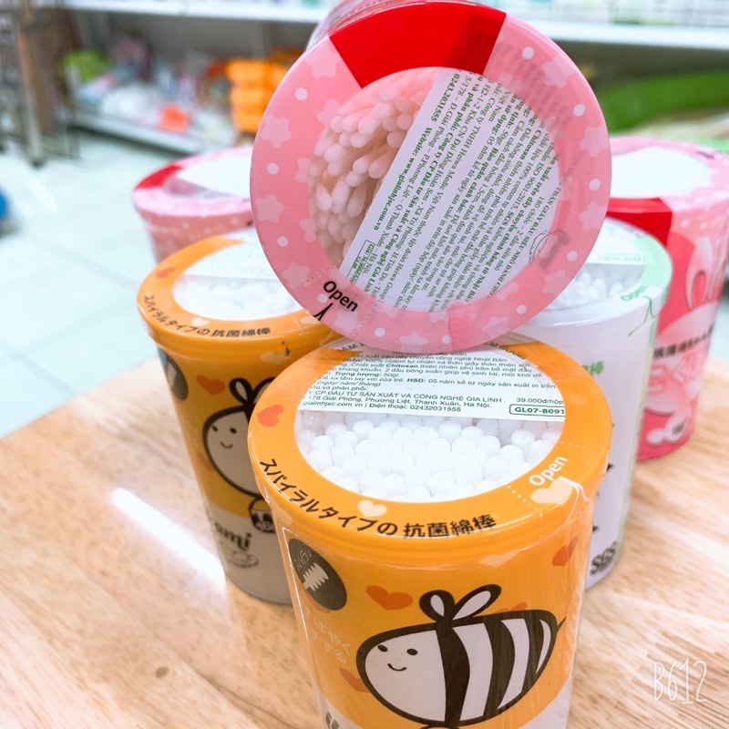 Set 180 cây tăm bông IKAMI kháng khuẩn dành cho trẻ sơ sinh