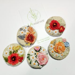 Kẹp tóc thêu tay