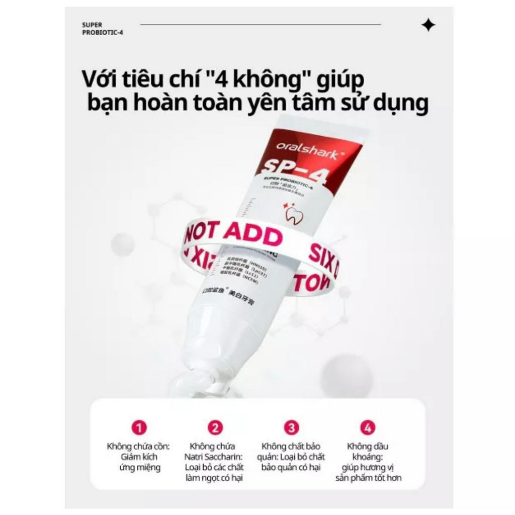 Oralshark kem đánh răng làm trắng răng giúp thơm miệng 120g