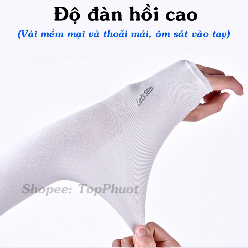 Găng tay chống nắng dài nam nữ xỏ ngón Les't Slim