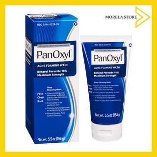 Sữa rửa mặt kháng khuẩn cho da mụn PanOxyl Acne Foaming Wash Benzoyl Peroxide 10% Maximum Strength Antimicrobial 156g
