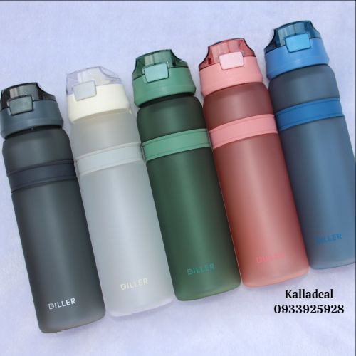 Bình Nước❤️FREESHIP❤️Thể Thao Tập Gym Có Ống Hút Nhựa Tritan 850ml