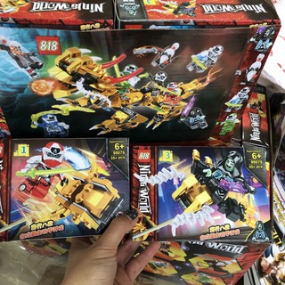 16 hộp lắp ghép ninja (8 mẫu)