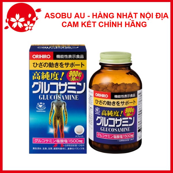 Viên xương khớp Glucosamine Orihiro 1500mg 900 viên Nhật Bản