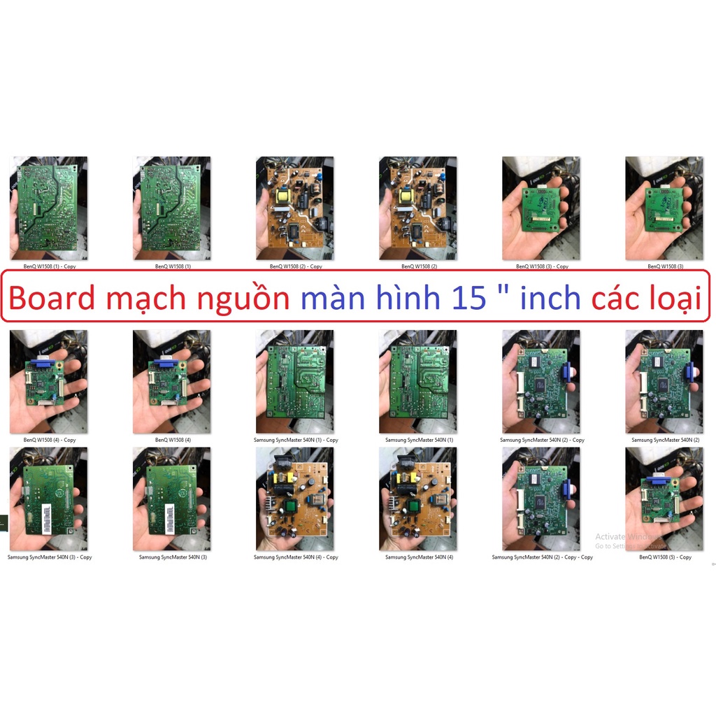 mạch nguồn màn hình board 15 " inch BenQ W1508 Samsung SyncMaster 540N all