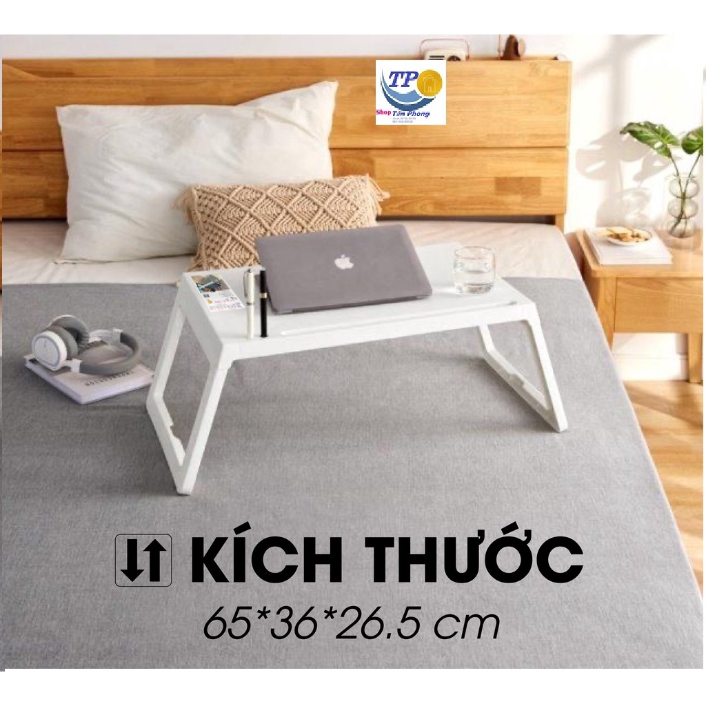 Bàn Học Làm Việc Gấp Gọn Decor Phòng Ngủ,Bàn Ipad, Bàn Gấp Máy Tính Đa Năng Học Sinh Nhỏ Gọn Nhựa CAO Cấp