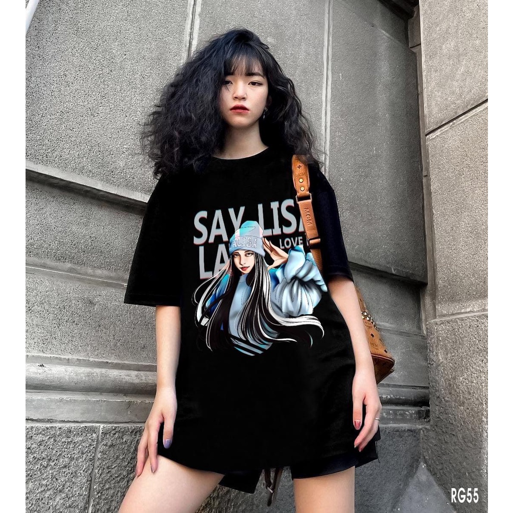 Áo thun tay lỡ G1SHOP vải coton dày dặn, co dãn, form rộng - TL Say Lisa