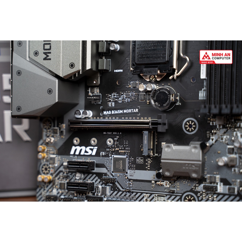 Mainboard MSI B365M Mortar (Intel B365, Socket 1151, m-ATX, 4 khe RAM DDR4)- hàng new full box, bảo hành 36 tháng