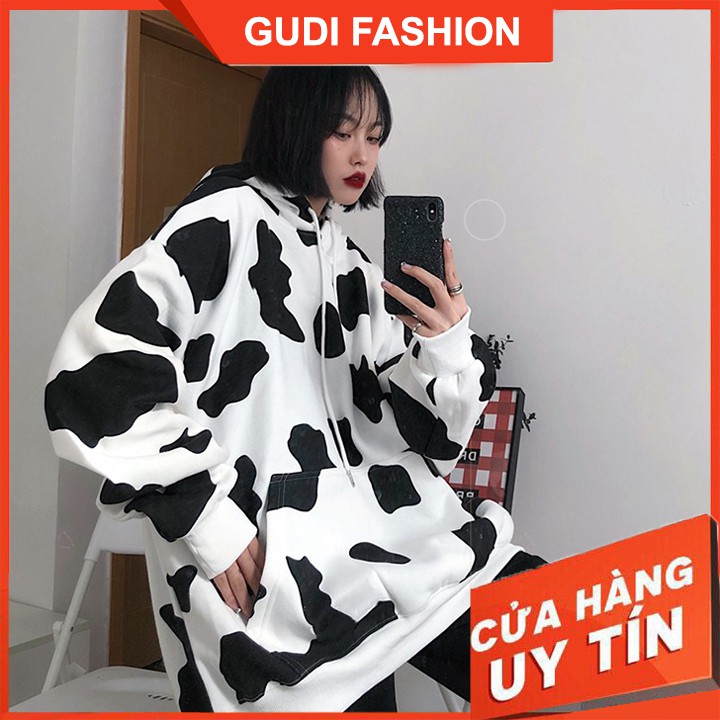Áo Nỉ Hoodie Nữ Nam Bò Sữa Cao Cấp, Khoác Thun Nỉ - GUDI Chuyên Hàng Cao Cấp | BigBuy360 - bigbuy360.vn