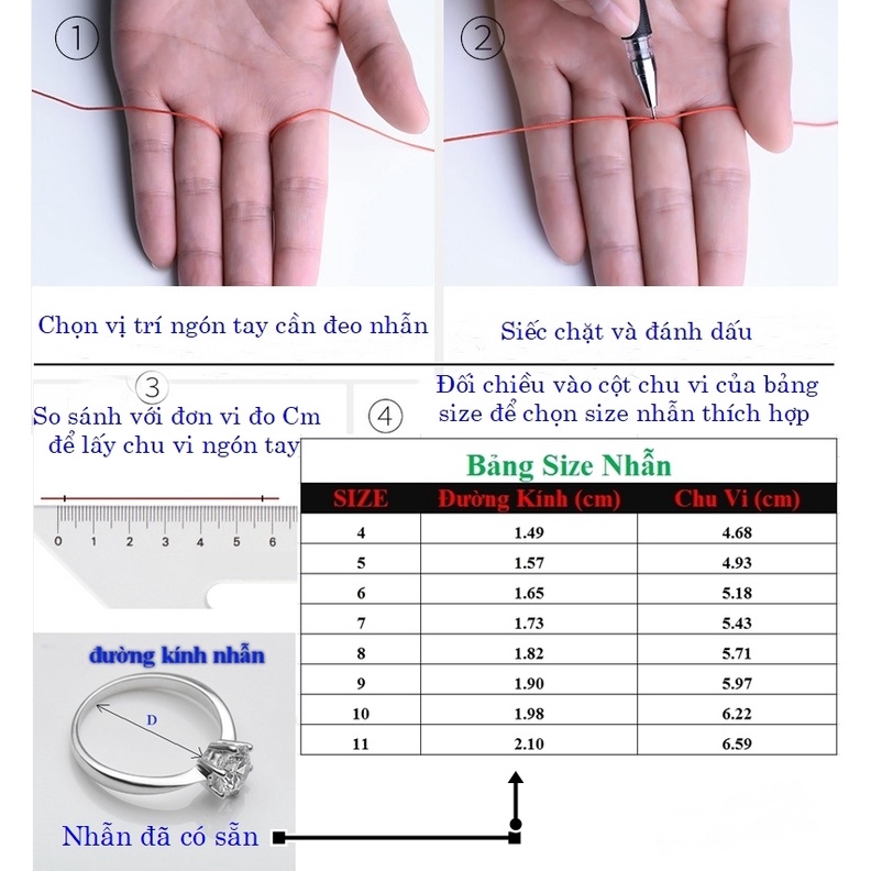 Nhẫn trơn mạ vàng chất liệu vonfram cao cấp chống trầy xước bề mặt