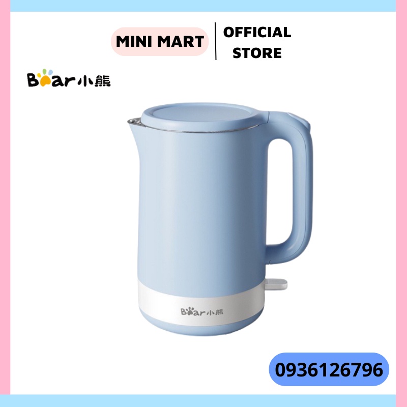 Ấm Siêu Tốc Inox 2 Lớp Bear Dung Tích 1.5L bền đẹp
