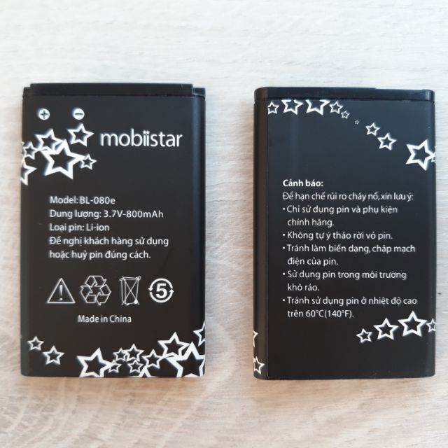 Pin CHÍNH HÃNG mobiistar BL-080e , mobiistar B221 , B223 , B310 và 1 số model khác