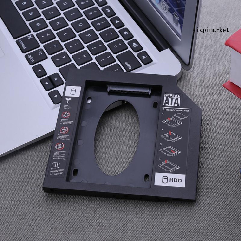 LOP_9.5/12.7mm 2.5inch SATA Hard Drive SSD Bracket Tray Caddy for Laptop Notebook