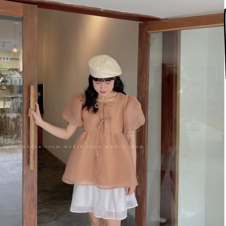 Set babydoll - Váy  công chúa 2 lớp chân váy short chất voan lụa mềm mại, dày dặn phồng đẹp tại sam_sam_shop_1011