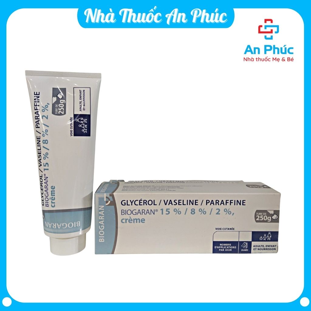 Kem dưỡng da  Biogaran Glycerol Vaseline Paraffine- Dưỡng da, hết nẻ, rạn da mẹ bầu và chàm tuyệt đối | BigBuy360 - bigbuy360.vn